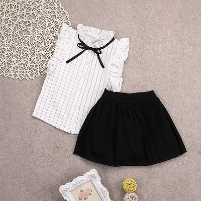 Ruffles Top & Skater's Skirt Set