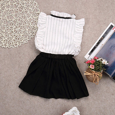 Ruffles Top & Skater's Skirt Set