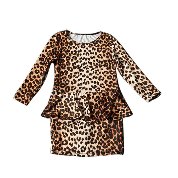 Leopard Print Mini Casual Dress