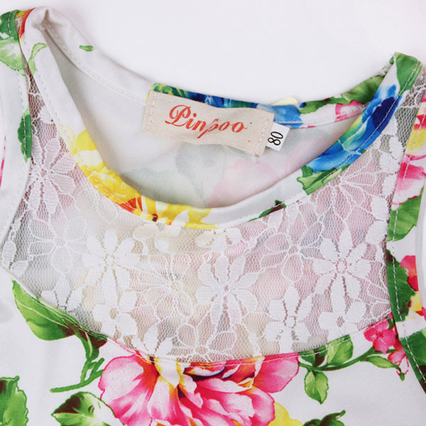 Floral Top & Skater's Skirt Set