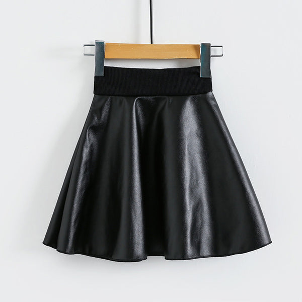 Stylish Faux Leather Skirt