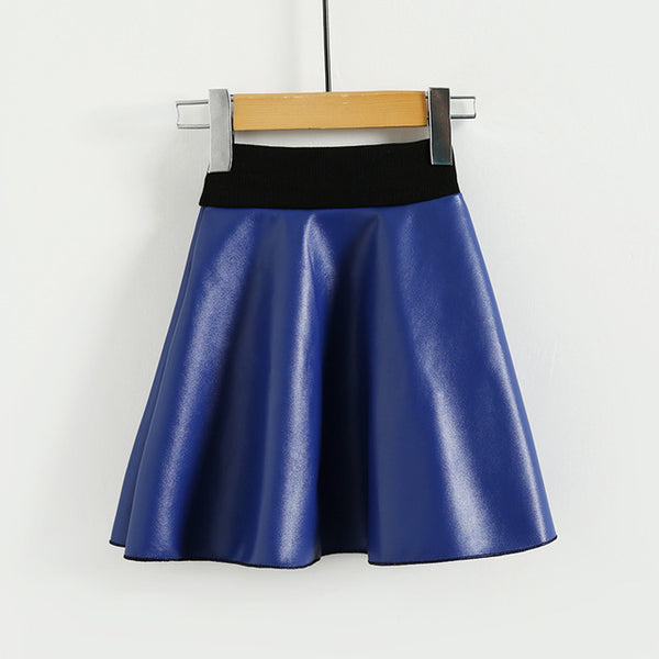 Stylish Faux Leather Skirt
