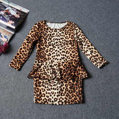 Leopard Print Mini Casual Dress