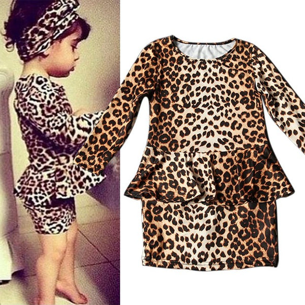 Leopard Print Mini Casual Dress