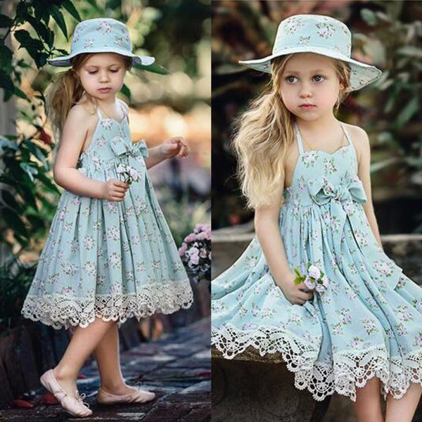 Floral Bowknot Summer Dress